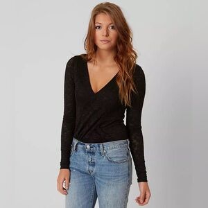 NWT intimately free people black lace bodysuit XS